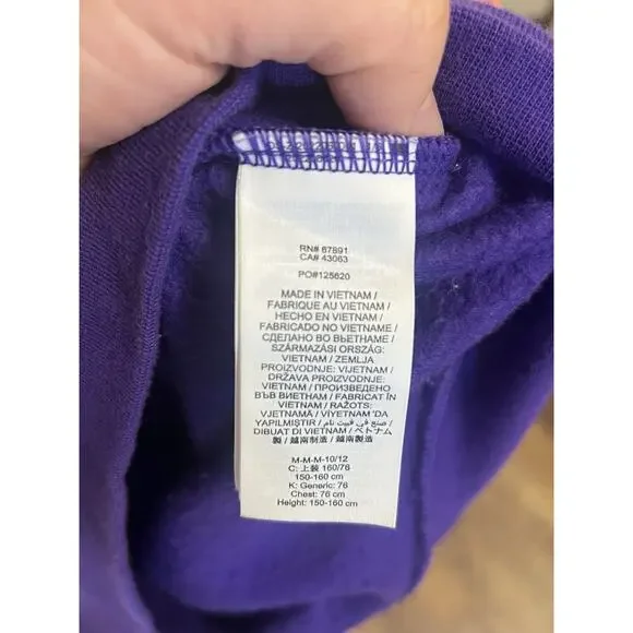 Los Angeles Lakers Youth Hoodie Pullover Sweatshirt Large Jordan Jumpman Medium - Picture 6 of 6